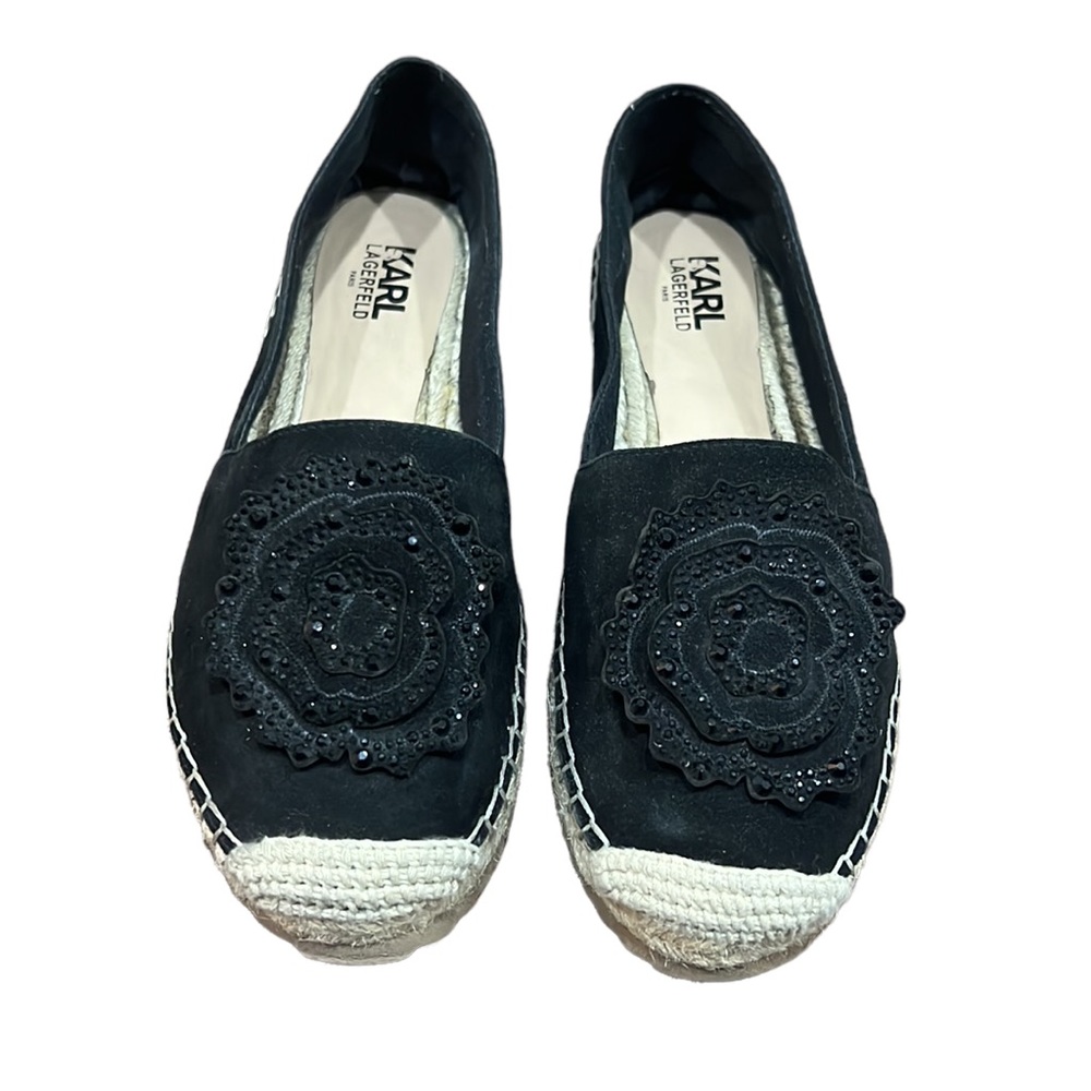 Karl Lagerfeld Abby Flower Espadrilles Size 9.5